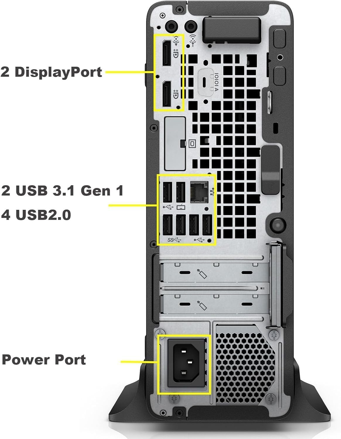 HP EliteDesk 705 G4 SFF Desktop PC, AMD Ryzen 3 Pro 2200, 8 GB RAM, 256 GB SSD, WiFi, Bluetooth, US QWERTY Keyboard, Windows 11 Pro (Refurbished)