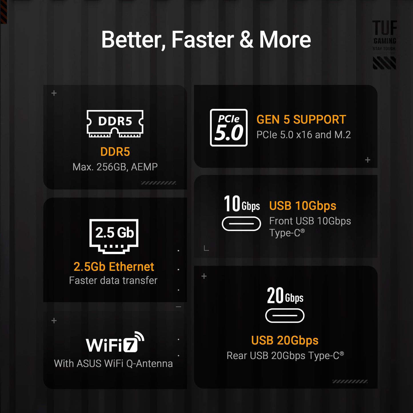 ASUS TUF Gaming B850M-PLUS WIFI7 motherboard socket AMD AM5 - 90MB1MU0-M0EAY0