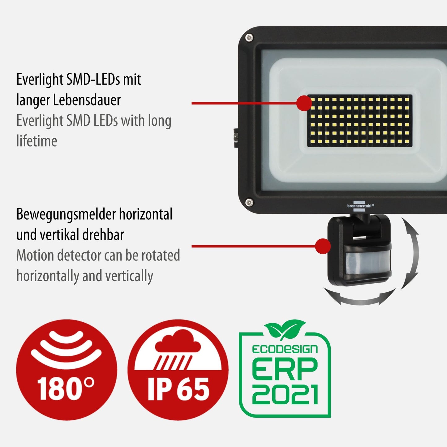 Brennenstuhl LED spotlight JARO 7060 P 50W - 1171250542