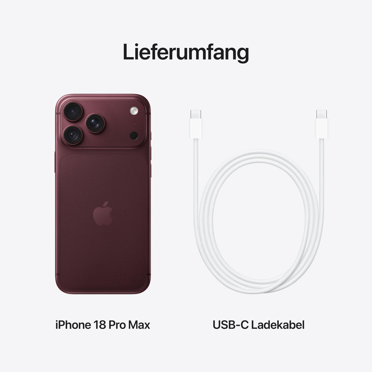 Apple iPhone 18 Pro Max 2 TB - Burgunder - MJY44ZD/A