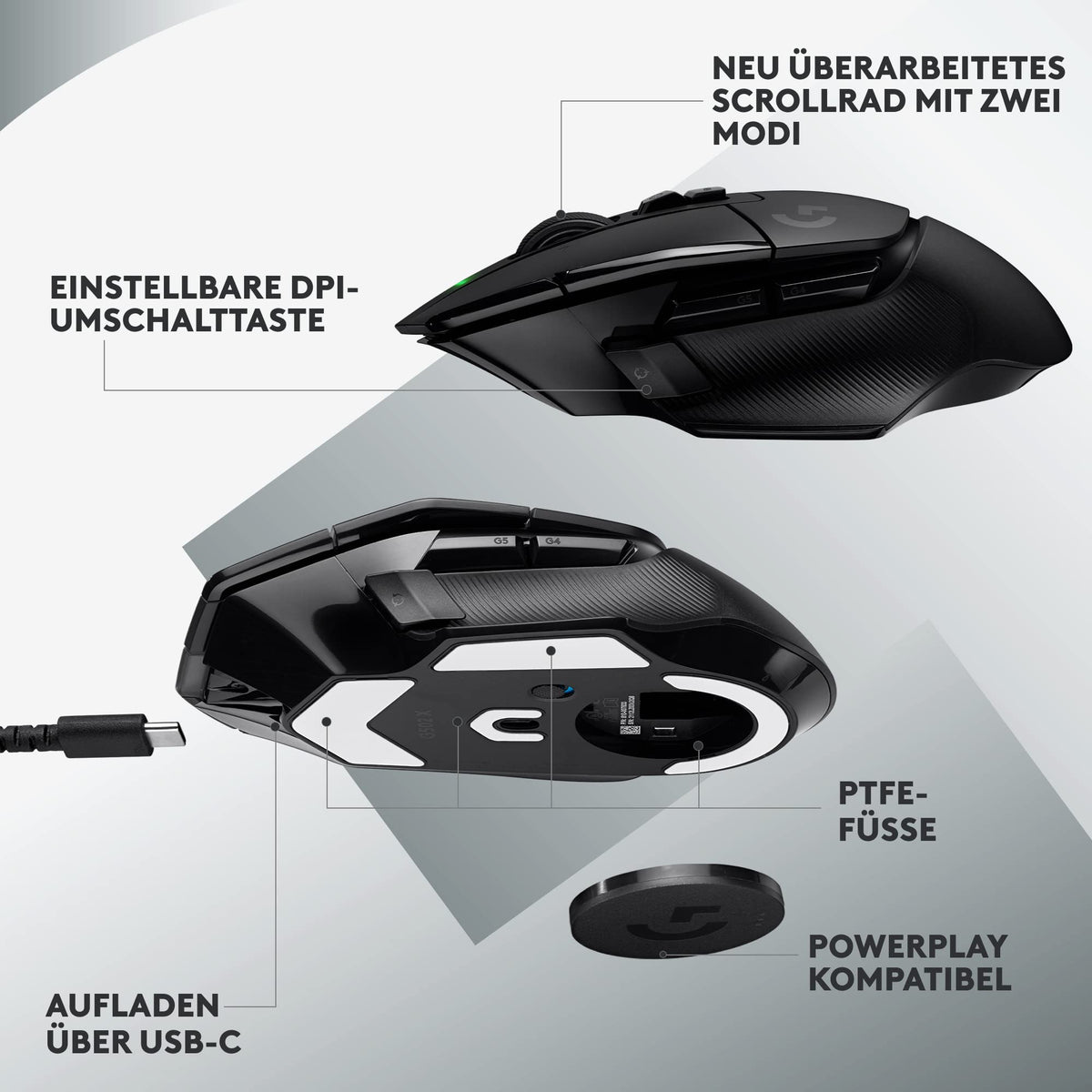 Logitech G502 X LIGHTSPEED Wireless Gaming Mouse - 910-006181