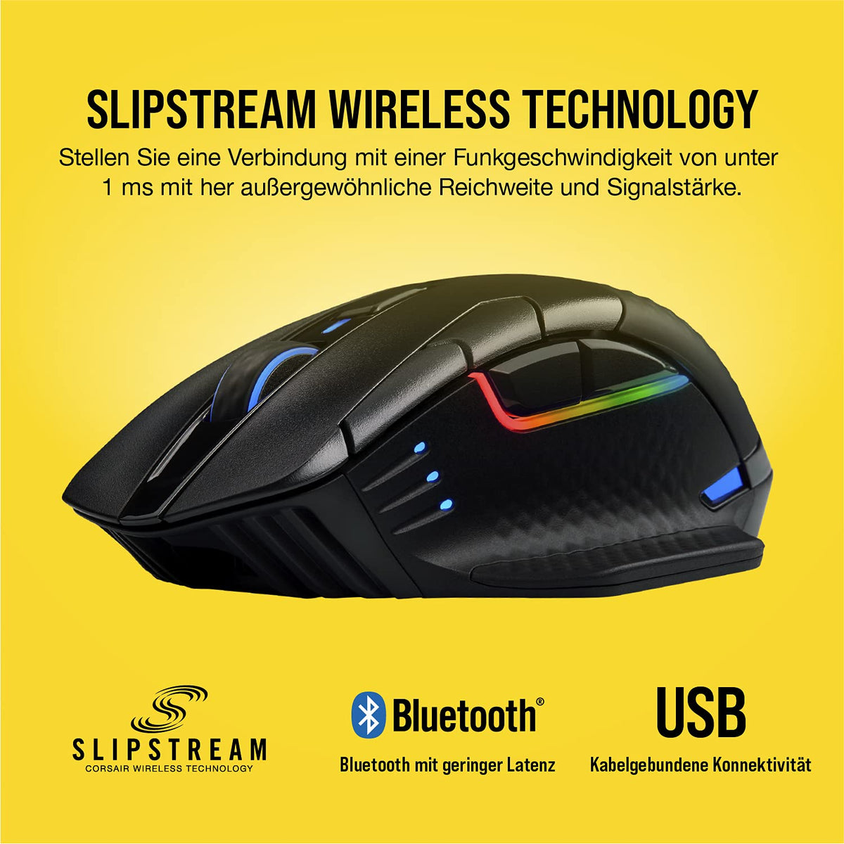 Corsair Dark CORE RGB PRO Wireless FPS/MOBA Gaming Mouse - Black - CH-9315411-EU