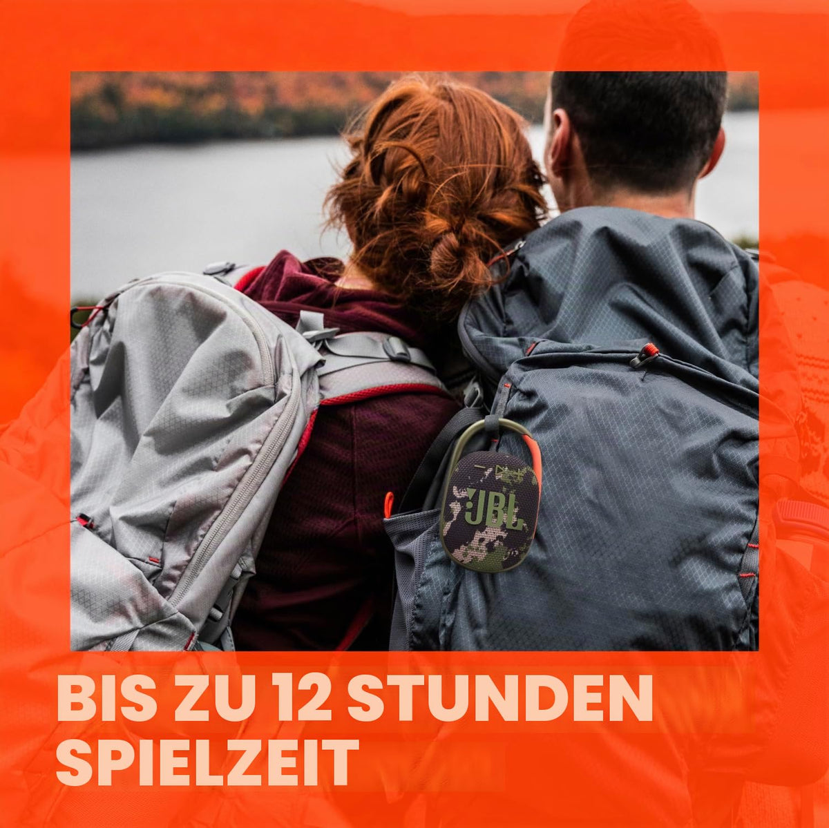 JBL Clip 5 - Boxă Bluetooth ultra-portabilă, rezistentă la apă și praf, cu carabină integrată, până la 12 ore de redare, fabricată în - JBLCLIP5SQUADAM