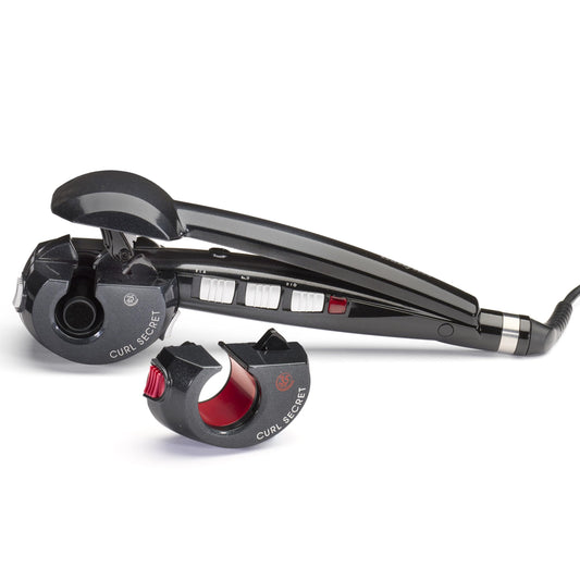 BaByliss Curl Secret - Ionic 2 Automatic Curling Iron, 2 interchangeable attachments, temperatures from 190-230°C, black, 25-35mm diameter, C1300E