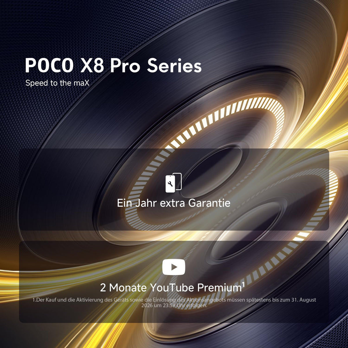 Xiaomi Poco X8 Pro Smartphone 12+512GB, 6500mAh Battery, 50MP Camera, Yellow