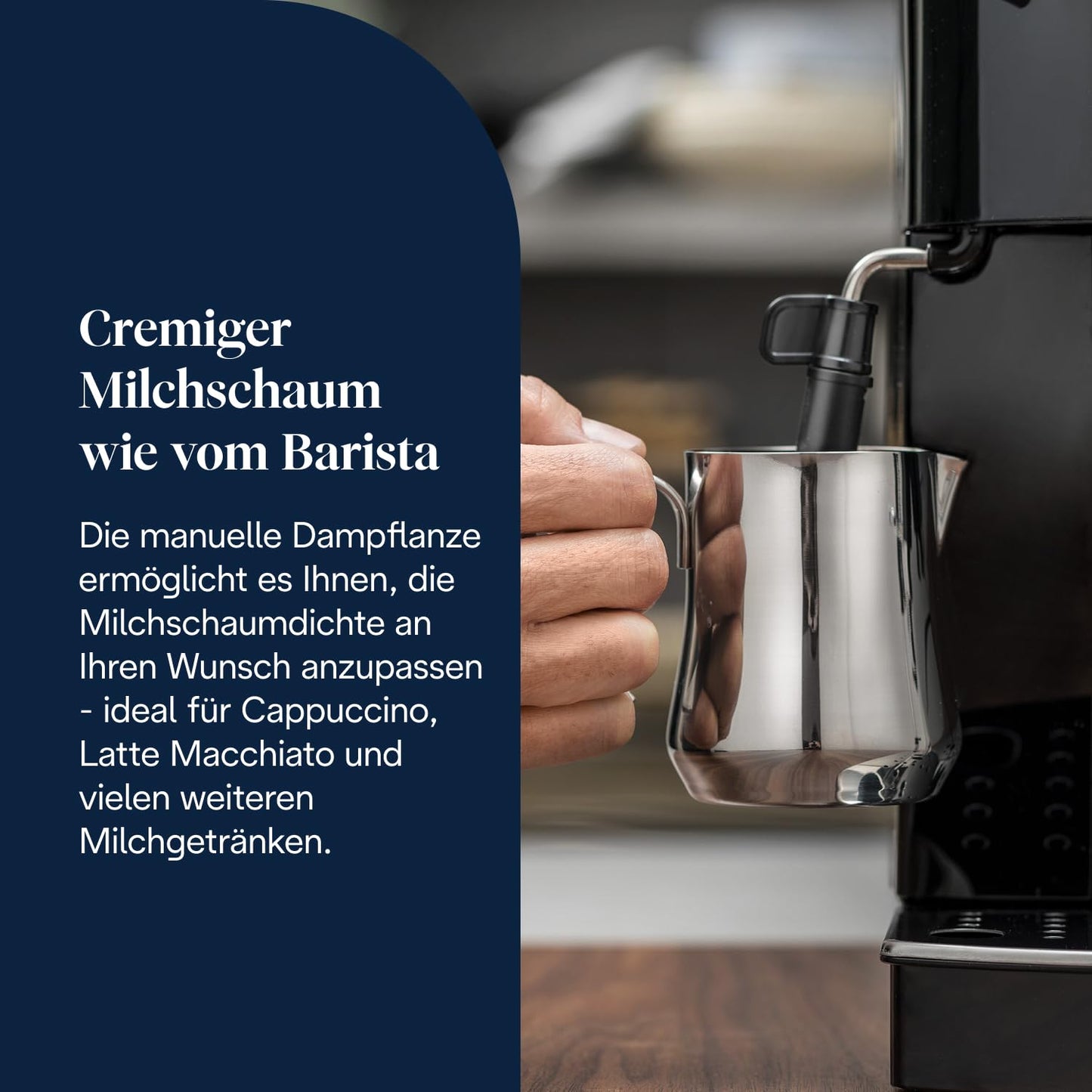 De’Longhi Magnifica S - Perfetto fully automatic coffee machine with classic milk frother, espresso and cappuccino coffee machine, control panel with buttons, black (ECAM22.110.B)