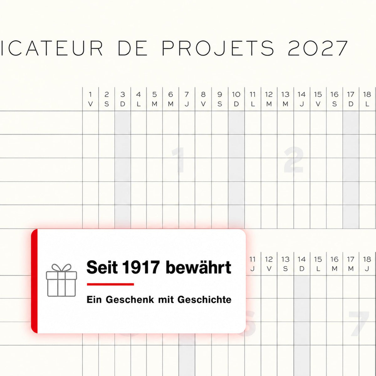 LEUCHTTURM1917 calendar săptămânal 2027 mediu (A5) cu caiet, cu linii - planificator de întâlniri francez, floarea soarelui, copertă moale, ianuarie-decembrie 2027, prezentare săptămânală în stânga + pagina de note în dreapta - 400390