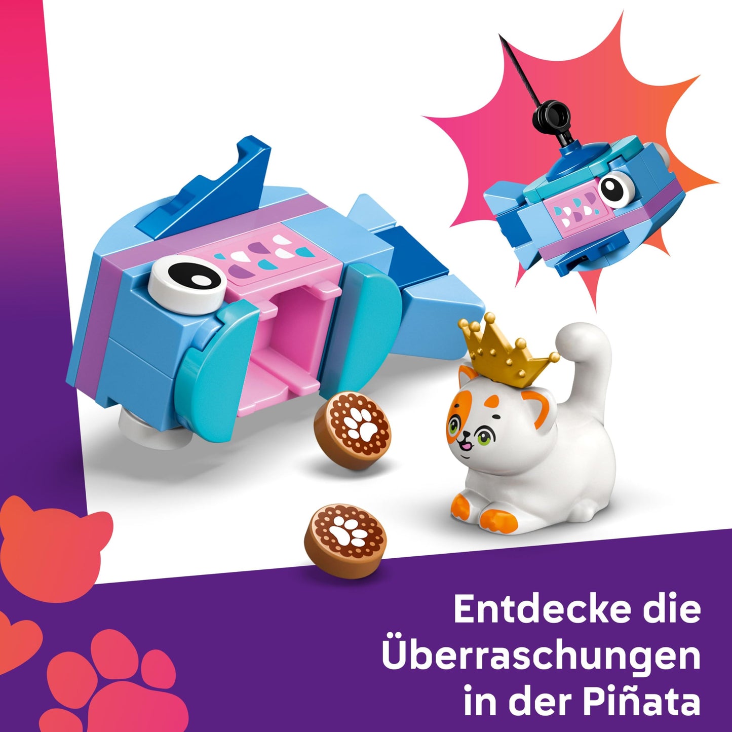 LEGO Friends Cat Birthday Party & Tree House - Toy with 2 Minifigures & 5 Animal Figures - Rotating Table, Piñata & Fun Accessories - Creative Gift for Girls Ages 6 and Up - 42666