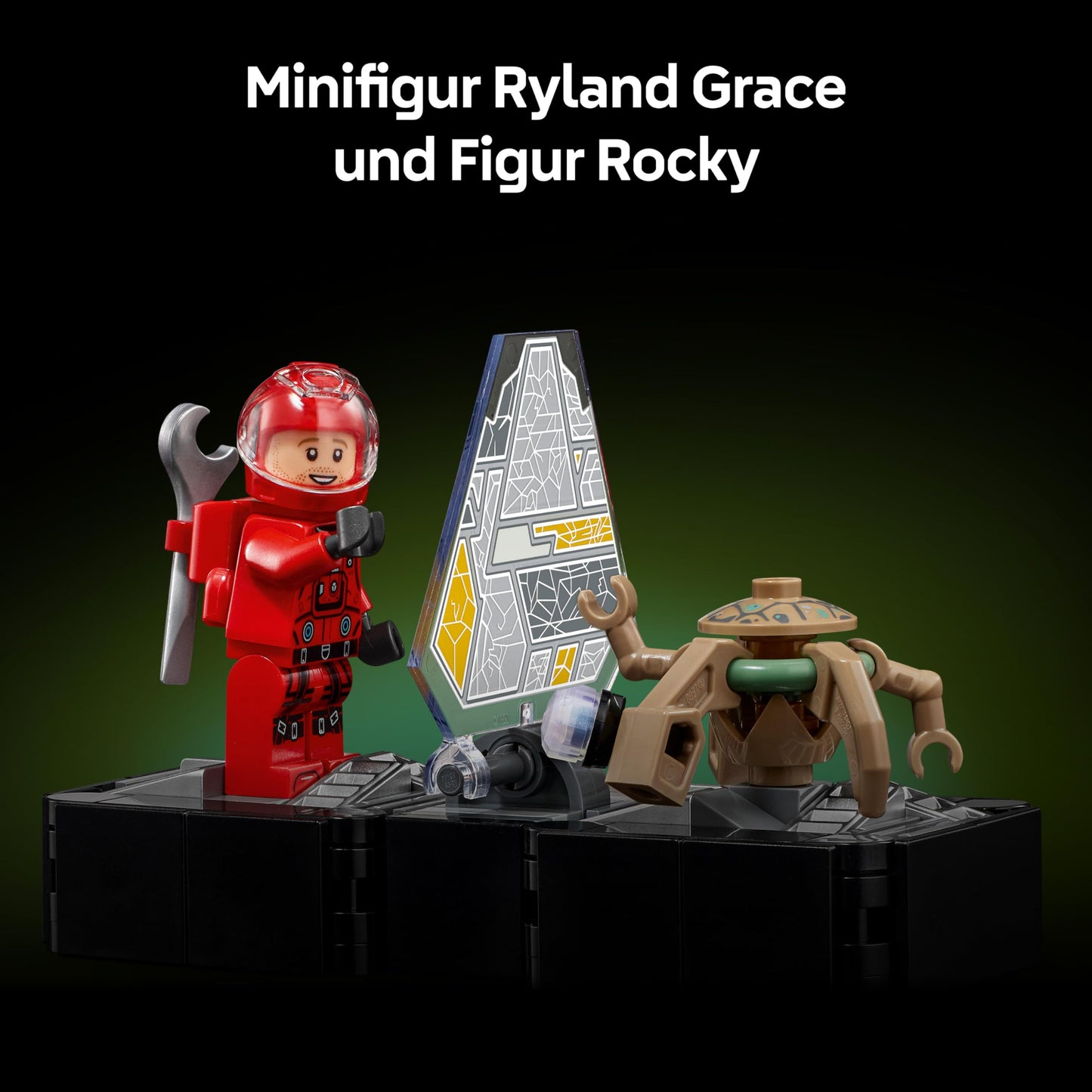 LEGO Icons The Astronaut - Miniature Spaceship Model Building for Adults - Exhibition Set Including Ryland Grace Minifigure & Rocky Figure - Science Fiction Gift for Film and Book Fans - 11389