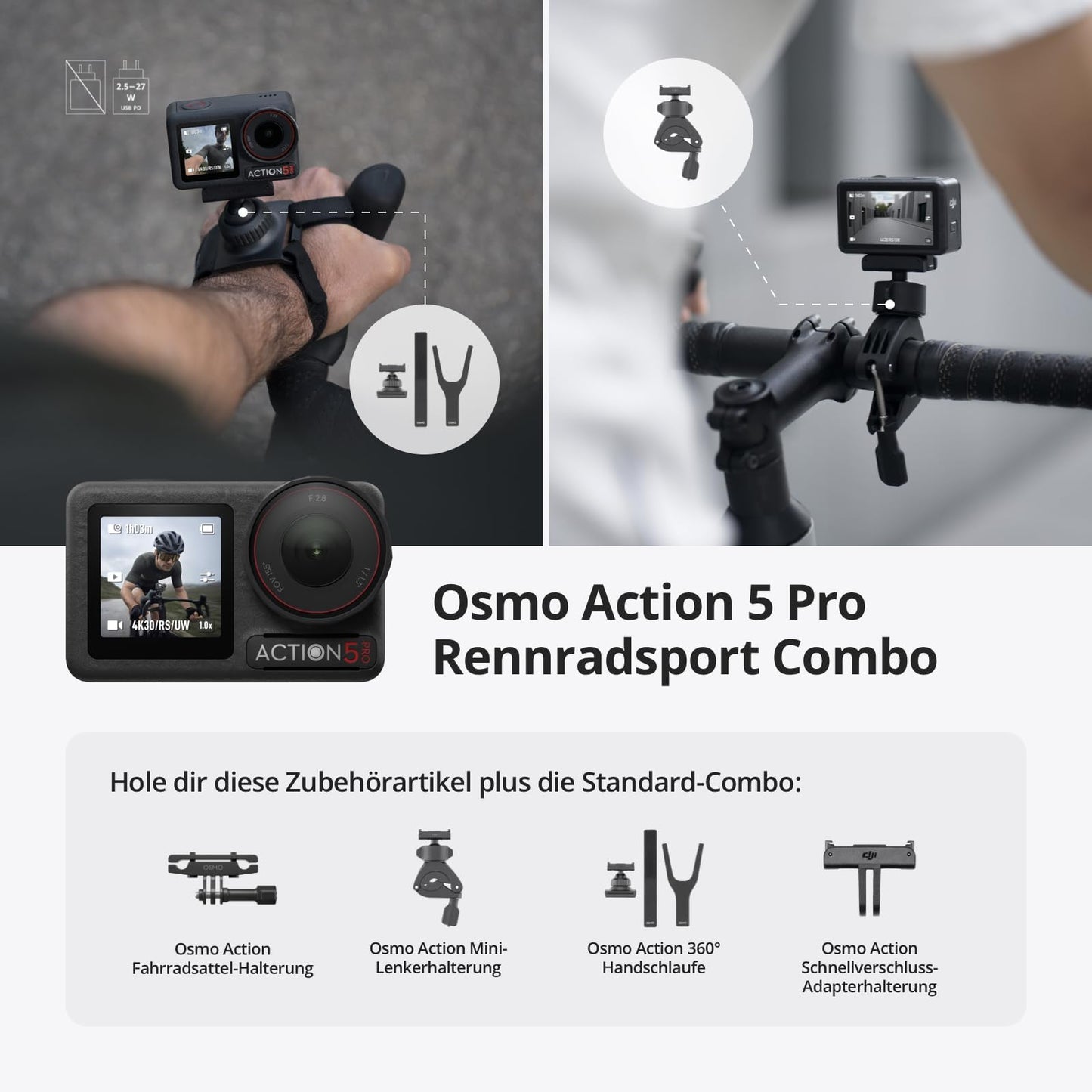 DJI Osmo Action 5 Pro Rennradsport Combo 6941565981059