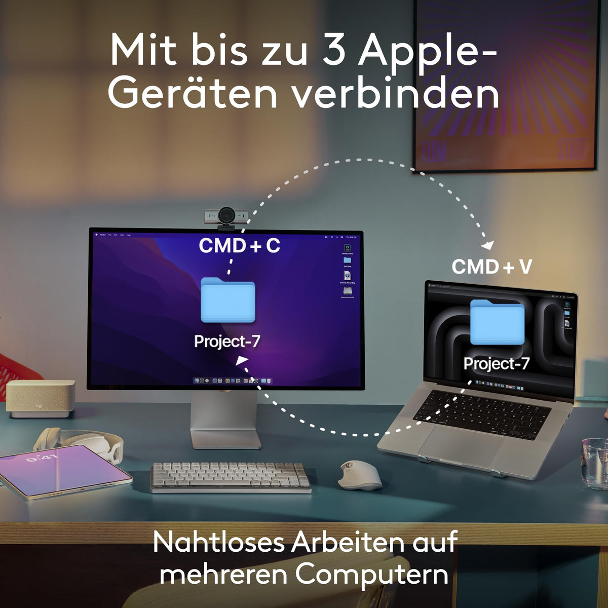 Logitech MX Keys Mini pentru Mac – tastatură wireless minimalistă - 920-012645