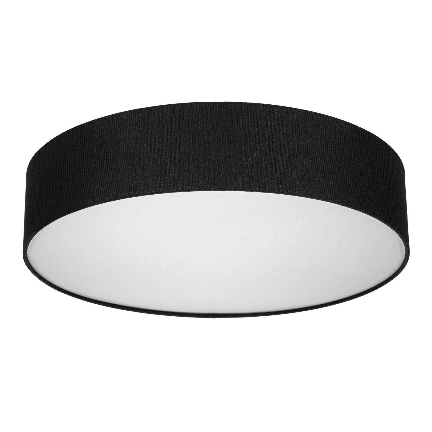 REV ceiling light - ceiling lamp around 50cm with fabric lampshade in a vintage look - ideal for bedrooms and living rooms, black - 2021115020