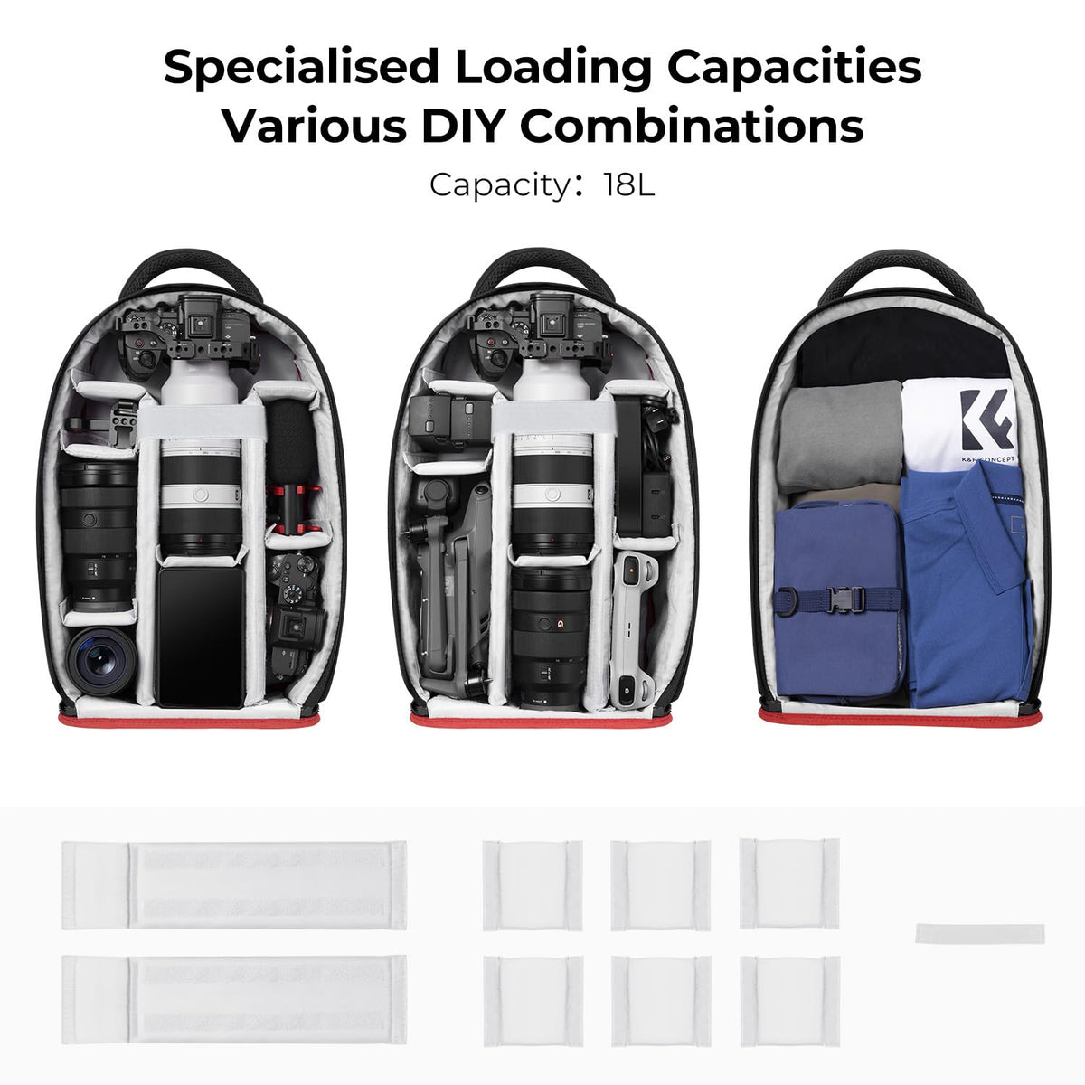 K&F CONCEPT Camera Backpack with Laptop Compartment - KF13.151