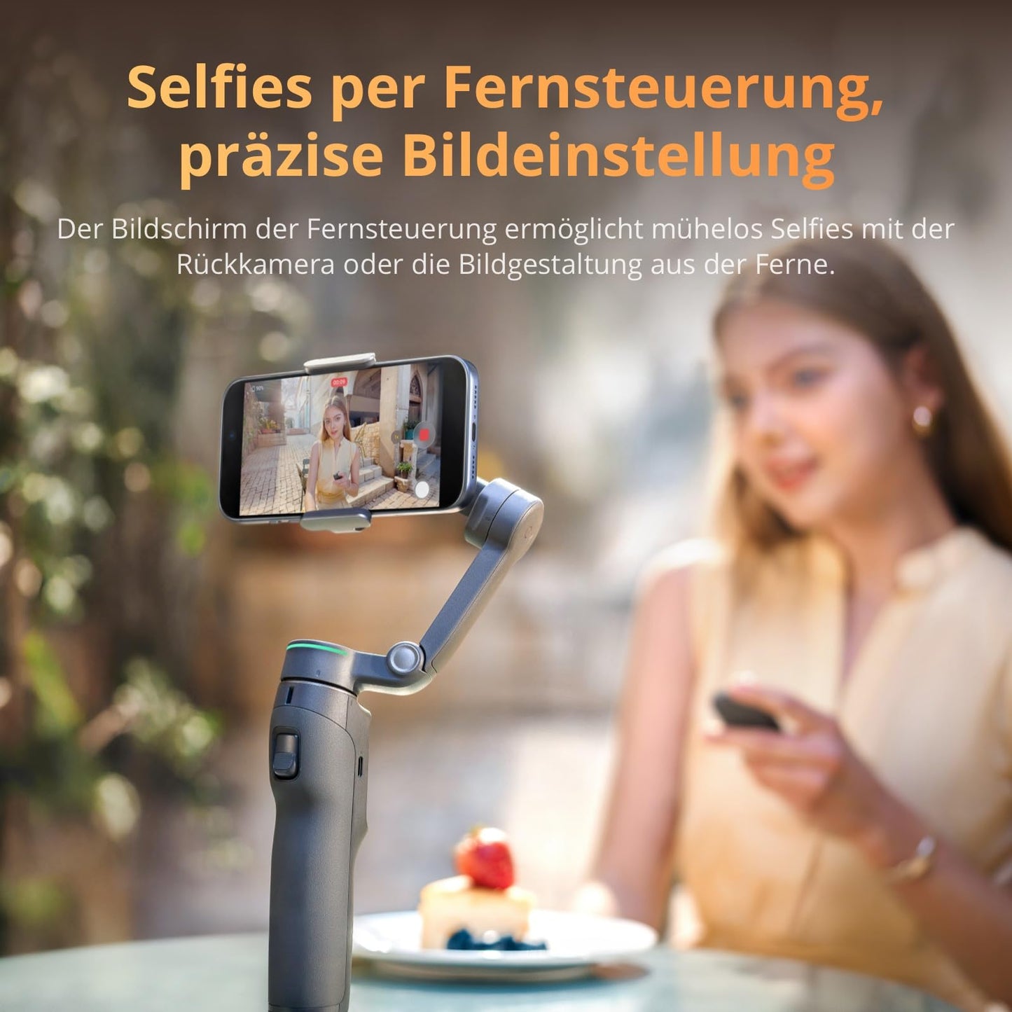 Osmo Mobile 8P Gimbal Stabilizer for iPhone & Android, Remote Control - 6937224142947
