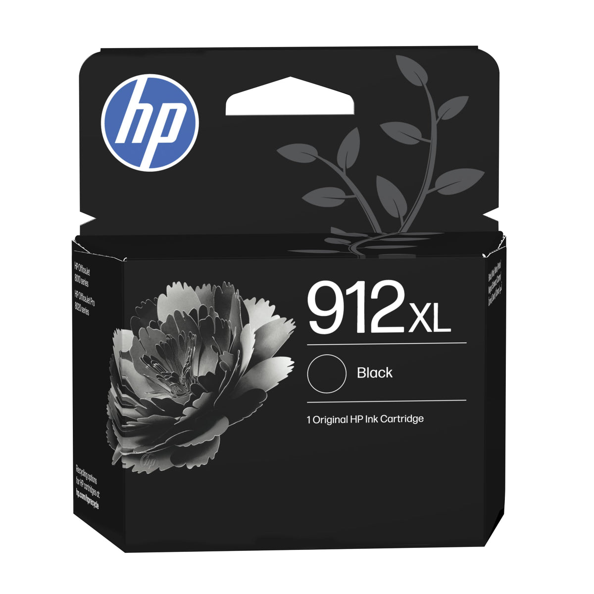 HP 912XL Negru Cartuș de imprimantă original, capacitate mare - 3YL84AE#LS1