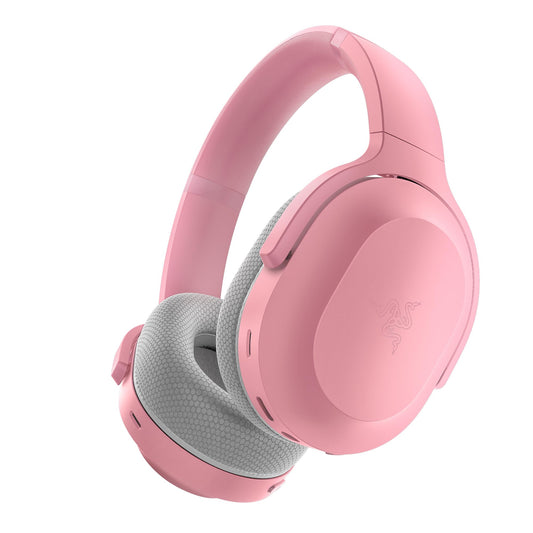 Razer Barracuda - Cască wireless multiplatformă pentru gaming și dispozitive mobile (SmartSwitch Dual Wireless, microfon cu anulare a zgomotului, drivere Triforce de 50mm, USB-C) Quartz Pink - RZ04-03790300-R3M1
