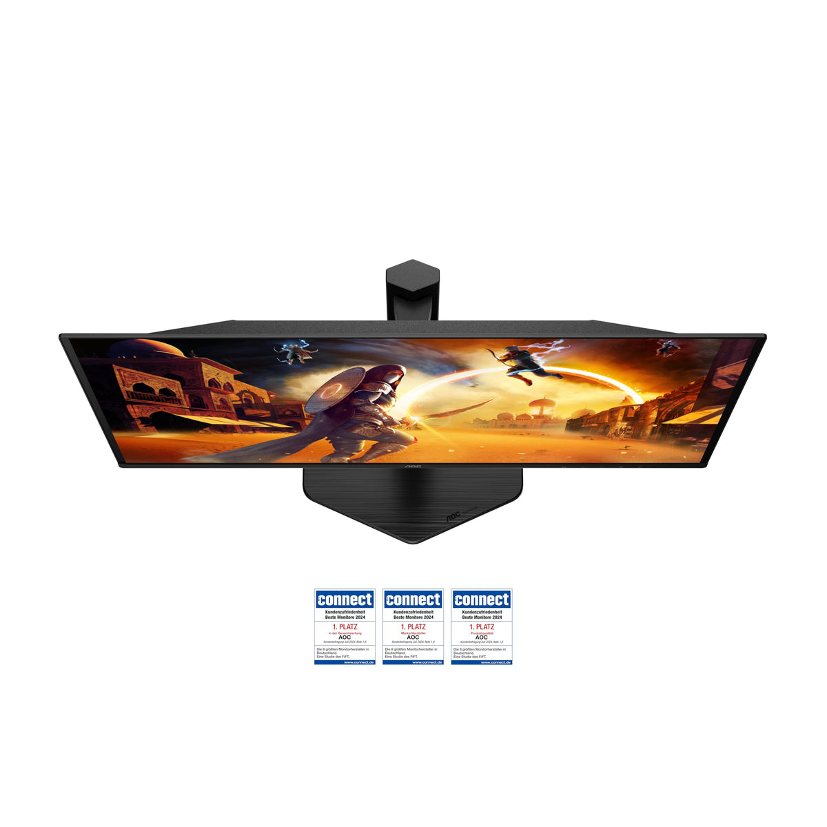 AOC Q27G4ZDR Monitor de gaming de 27 inch WQHD cu hub USB, 240Hz, panou QD-OLED, 0.03ms GtG, HDR10, compatibil G-Sync, ajustare pe înălțime, (2560x1440 HDMI 2X 2.1 DP 1x 1.4) Negru