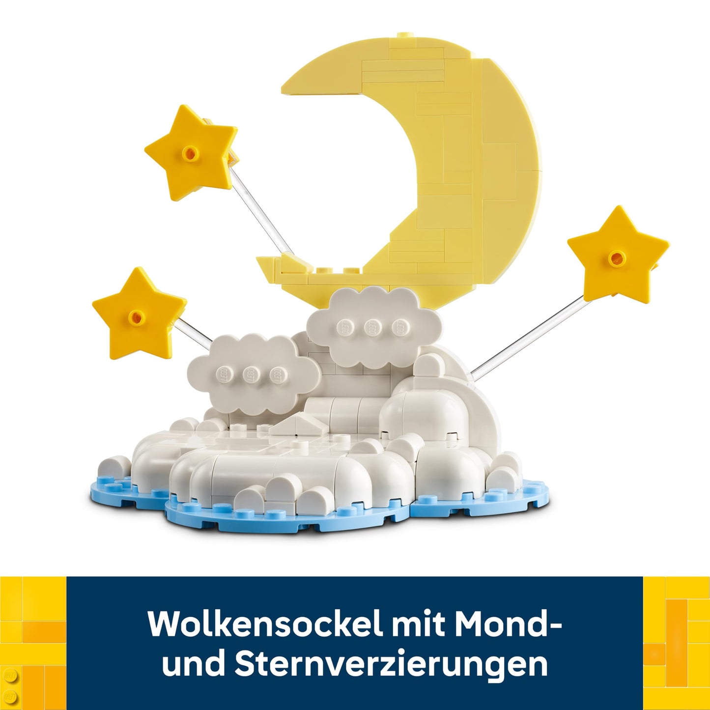 LEGO floating baby elephant - building set for adults - model building with animal figure and accessories as room decoration - birth gift idea for parents - 40814