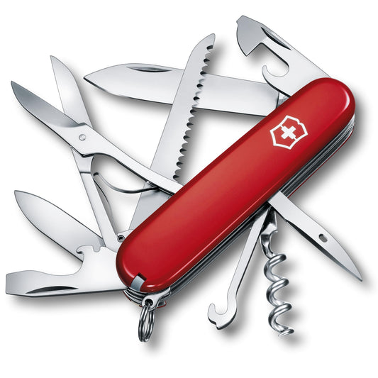 Victorinox, pocket knife, Huntsman, 91 mm, red (15 functions, blade, corkscrew, can opener, blade) - 1.3713-033-X1