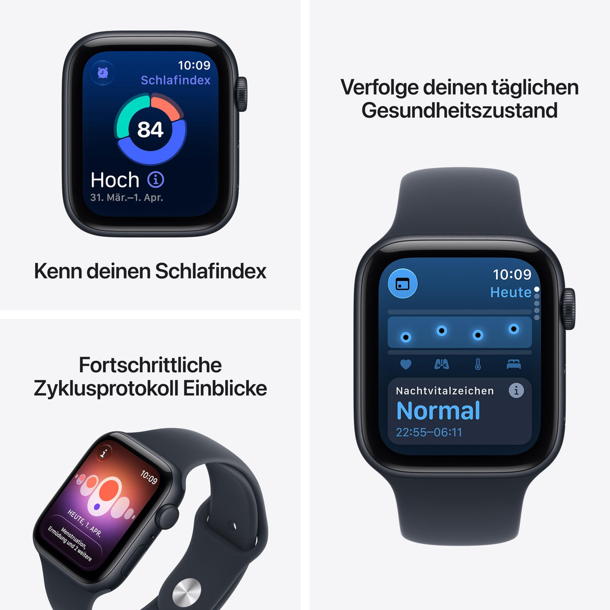 Apple Watch SE 3 GPS, 40 mm Aluminium Case Midnight - MJKY4ZR/A