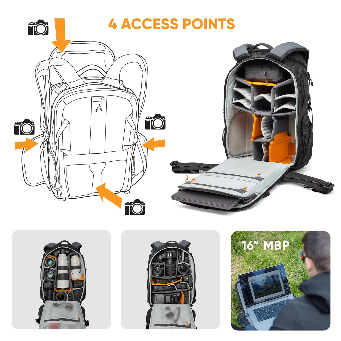 Lowepro Protactic Bp 450 Aw III Camera Bag One Size - LP37483-PWW