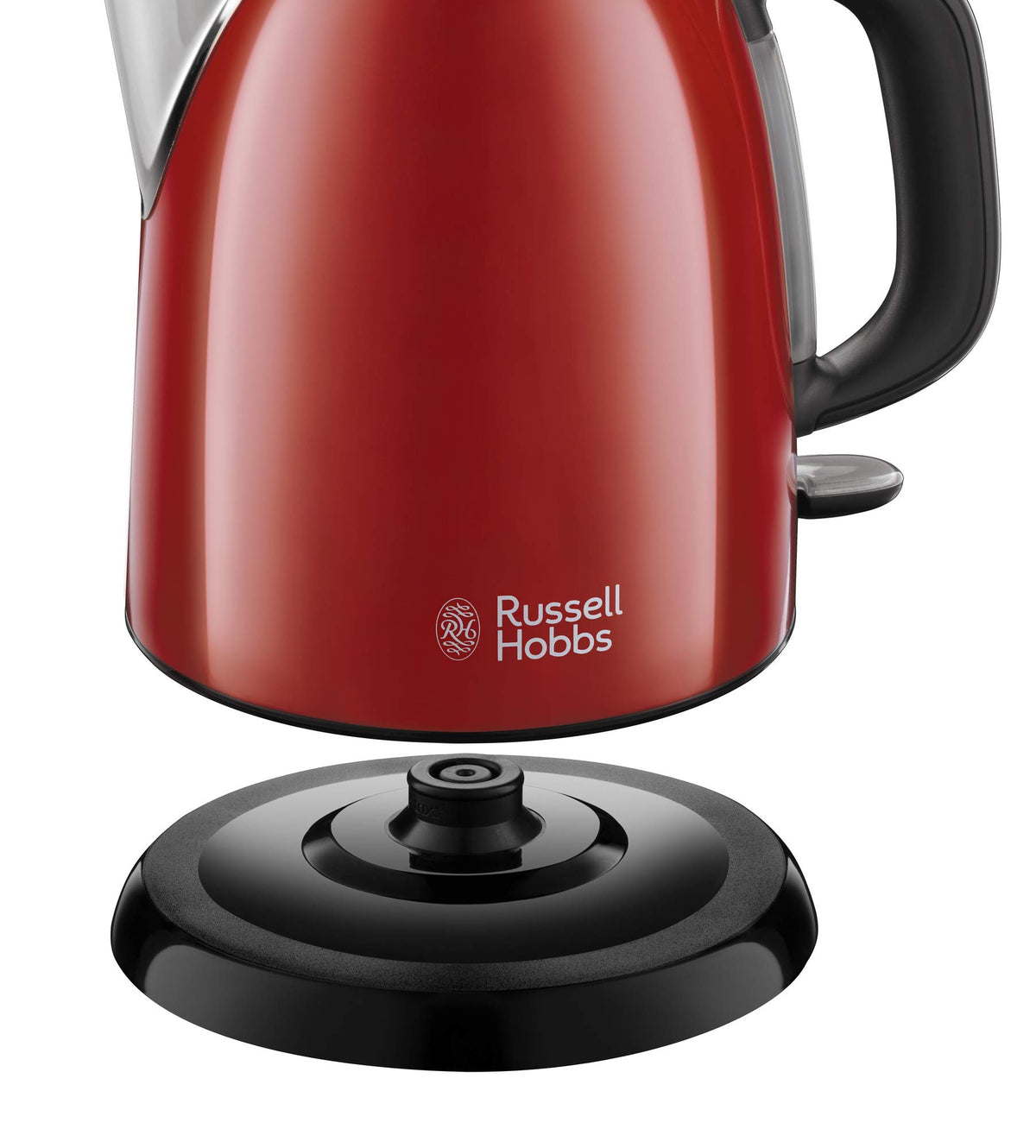 Russell Hobbs Colours+ Kettle, Stainless Steel Red, 1 l, 2400 Watt - 24991-70
