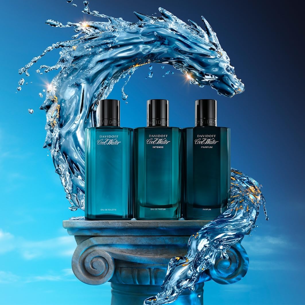 Davidoff Cool Water Eau de Toilette - Fougère fragrance for men - With coriander, lavender and amber - Long-lasting fragrance, 125ml - 123657
