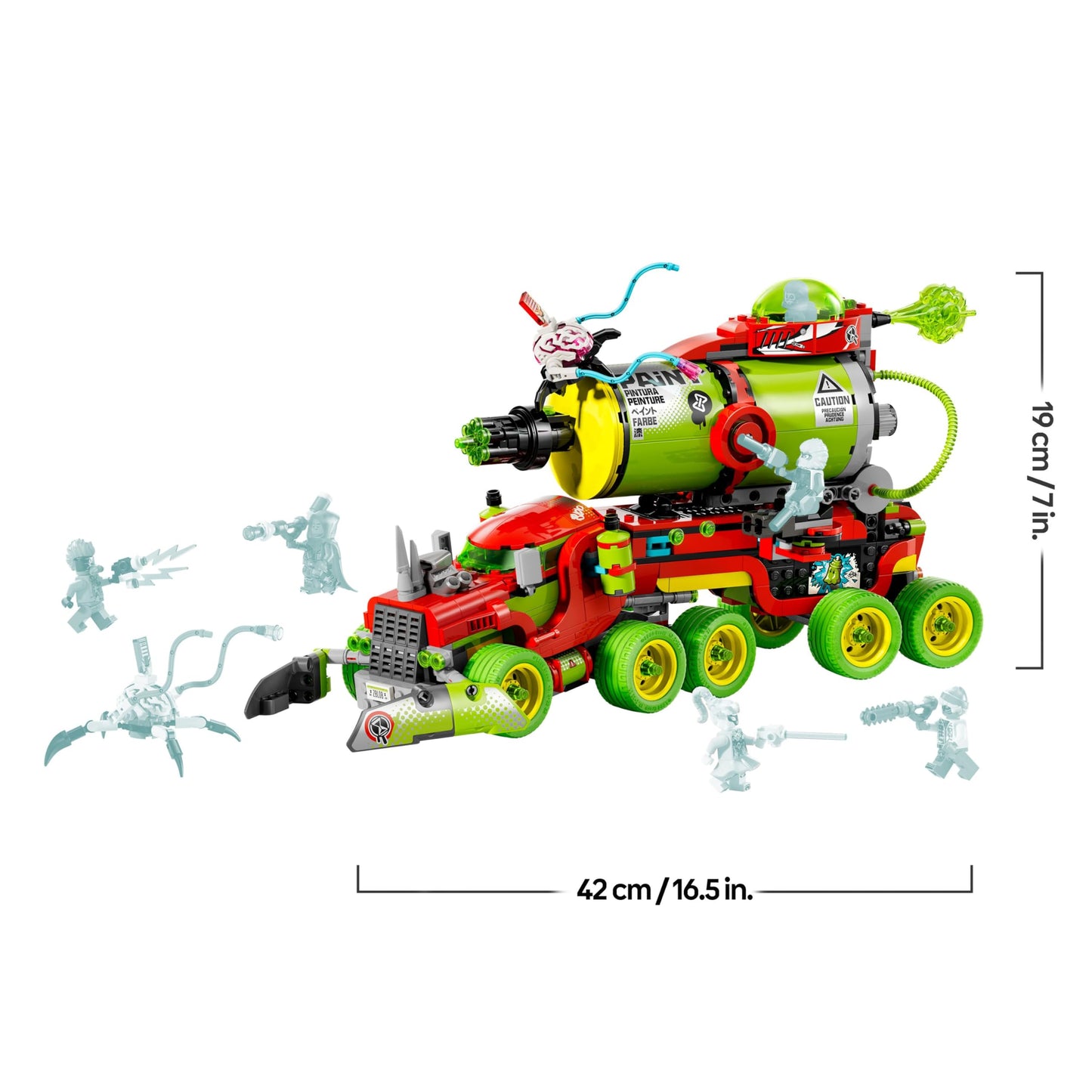 LEGO DREAMZzz Mateos Spray Can Truck - Toy with 2 building modes, modular boosters and 5 minifigures including Cooper and Mr. Oz - Birthday gift for girls and boys aged 9 and up - 71499
