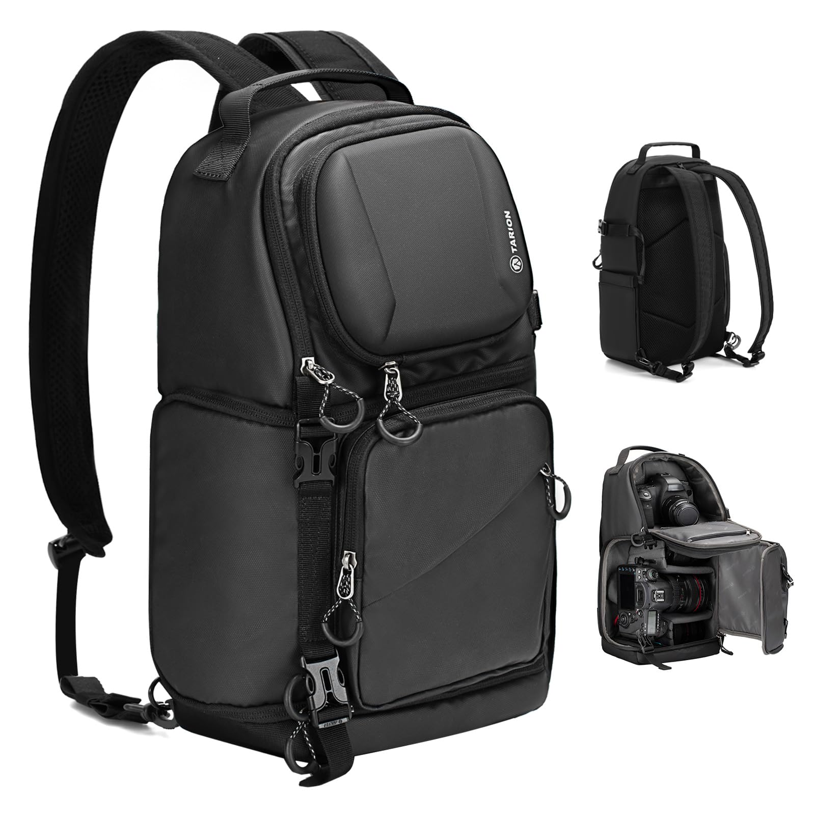TARION 2-in-1 camera bag sling backpack photo backpack water-repellent TR-S