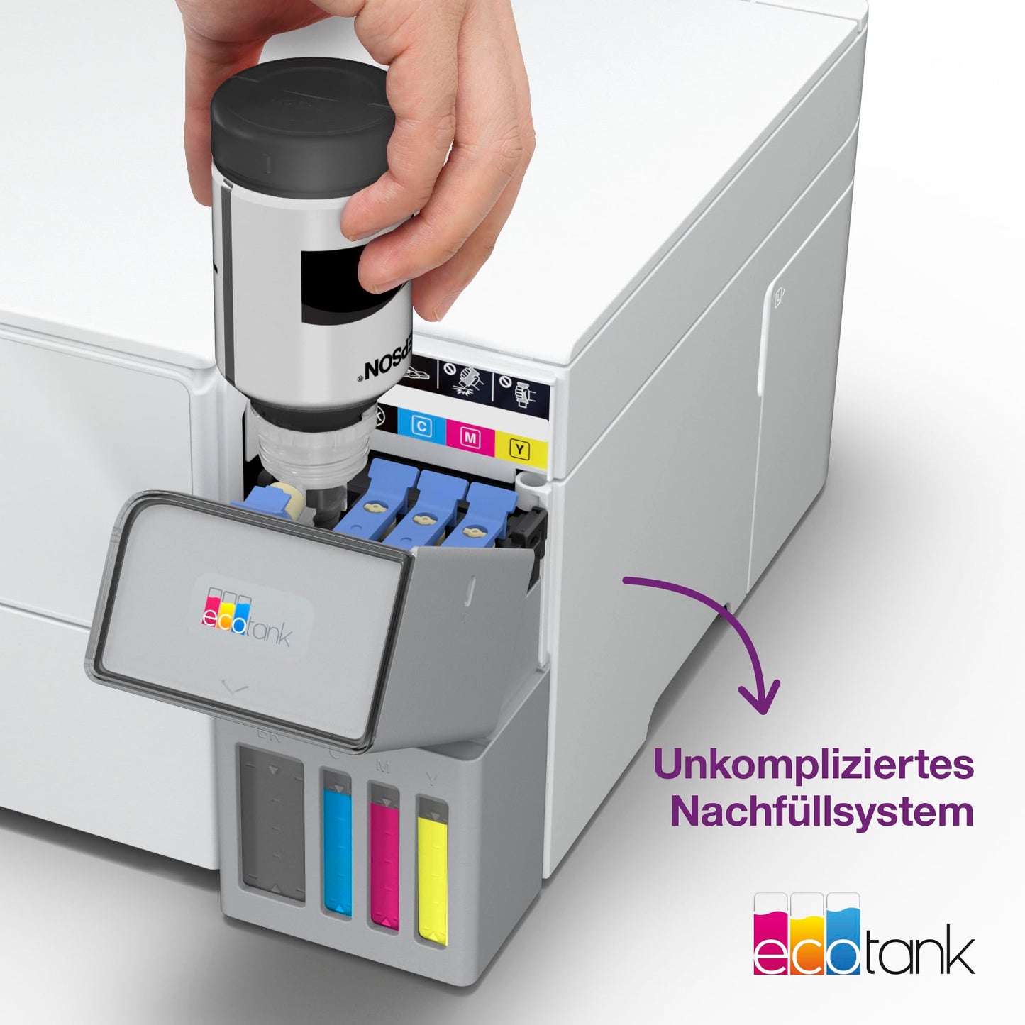 Epson EcoTank ET-2959 ink tank printer | for busy households | WiFi | A4 | Print, Copy, Scan | 3.7 cm LCD display | Duplex printing | Includes ink for up to 3 years