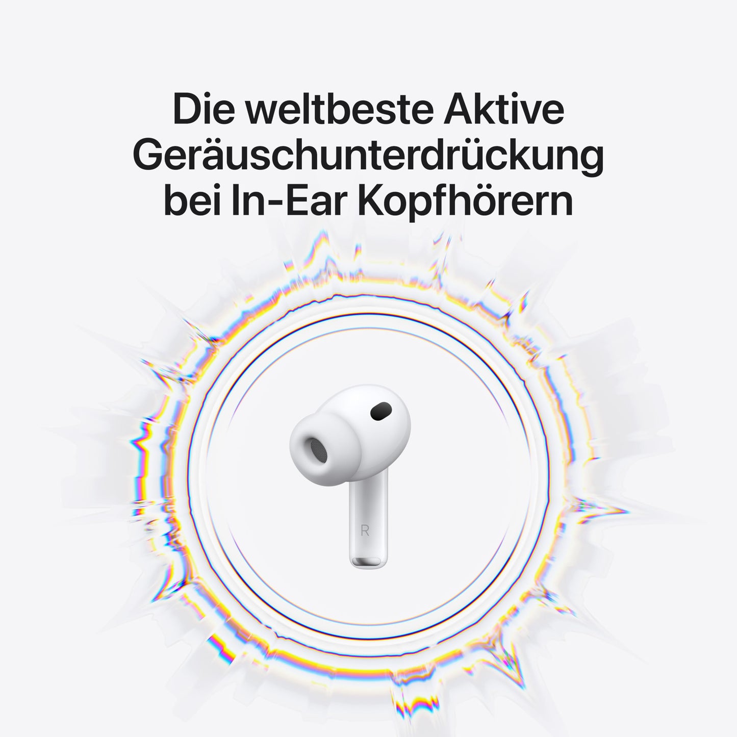 Apple AirPods Pro 3 wireless in-ear headphones, active noise cancellation, heart rate measurement, hearing aid function, Bluetooth headphones, 3D audio, Hi-Fi sound, charging via USB-C - MFHP4ZM/A