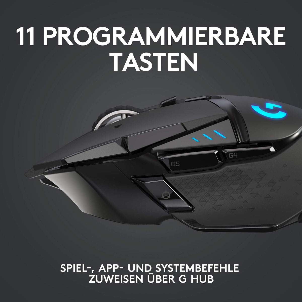 Logitech G502 LIGHTSPEED wireless gaming mouse with HERO 25K DPI sensor - 910-005568
