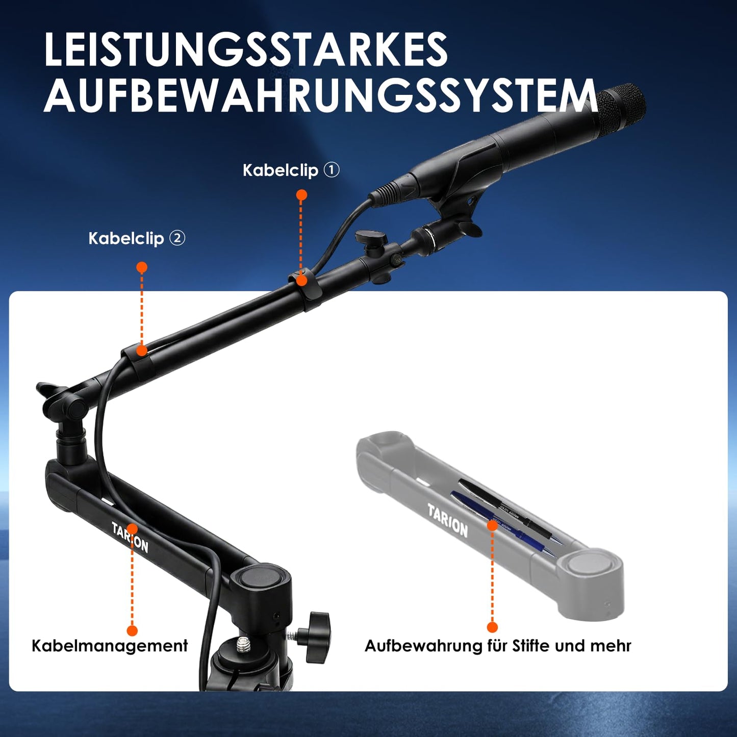 TARION Titanrig Arm Module M: Camera Table Tripod Overhead Tripod Table Mount Clamp Tripod Flexible Articulated Arm Table Mount for DSLR Cameras Ring Lights Webcam Titanrig Arm M