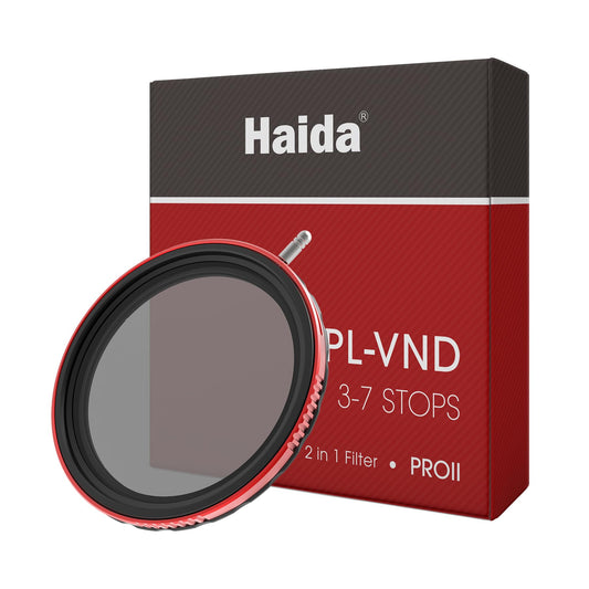 Haida Pro II CPL-VND 2-1 Filter - 72 mm, Circular Polarizer and Variable ND Filter in One - HD478172