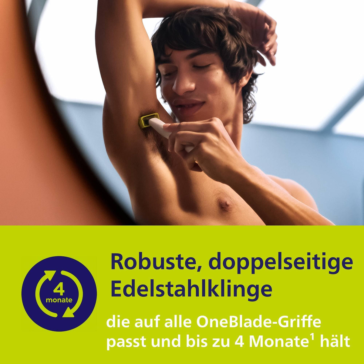 Philips OneBlade Intimate, pentru epilare intimă, tăiere și ras cu protecție suplimentară pentru piele, pentru o rasare temeinică și plăcută – fără a rade complet, model QP1924/30