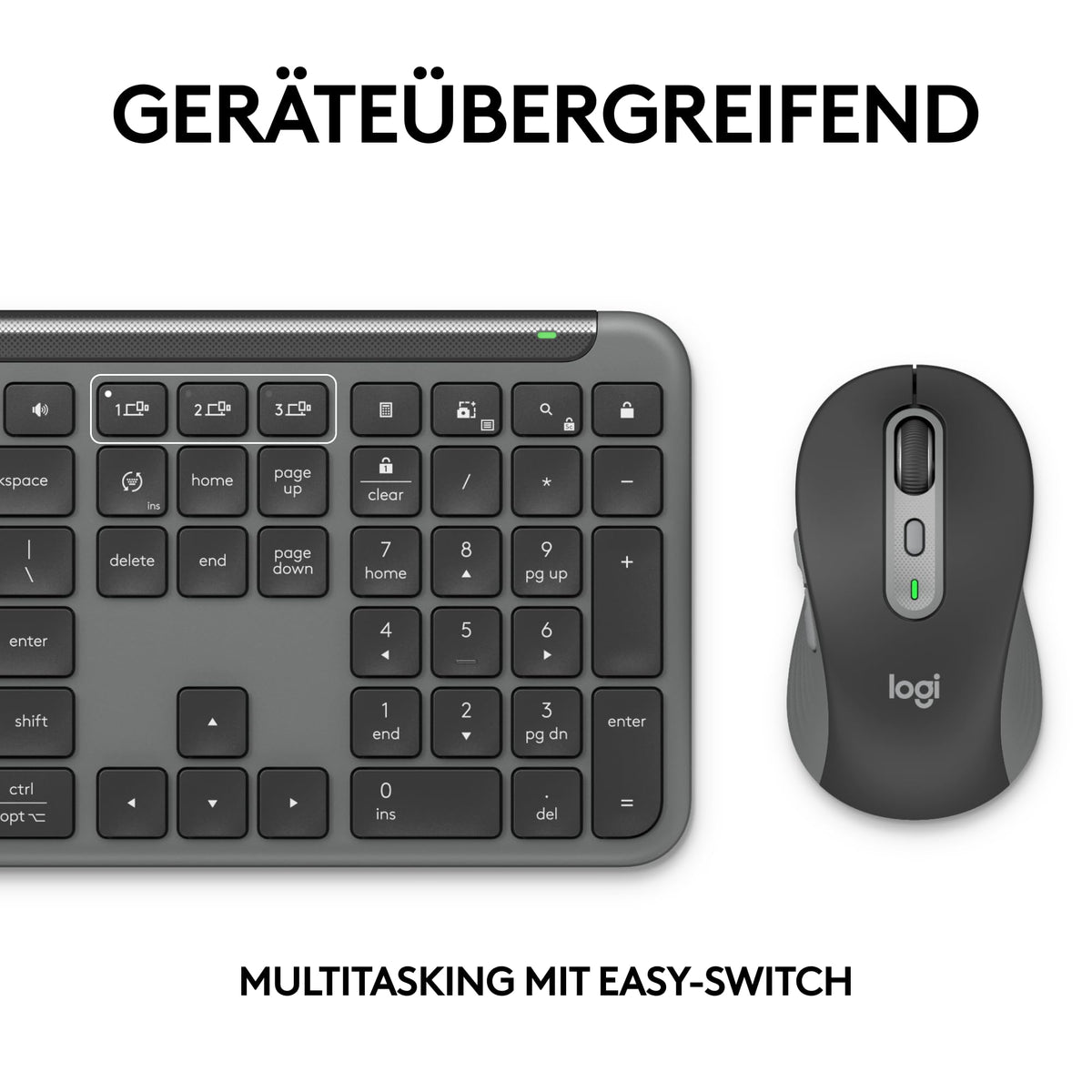 Logitech Signature Slim MK950 for Business wireless keyboard-mouse set - 920-012504