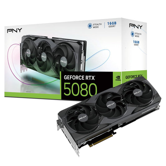 PNY GeForce RTX™ 5080 16GB Triple Fan Graphics Card DLSS 4 - VCG508016TFXPB1