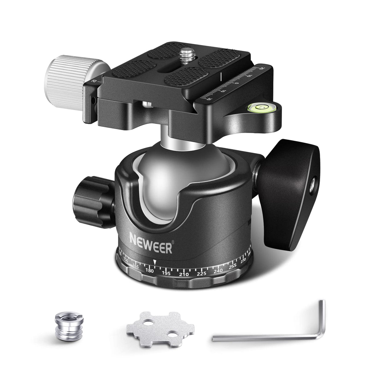 NEEWER Cap de bilă cu profil redus pentru trepied, 36mm metal panoramic, GM36 - GM36/36mm