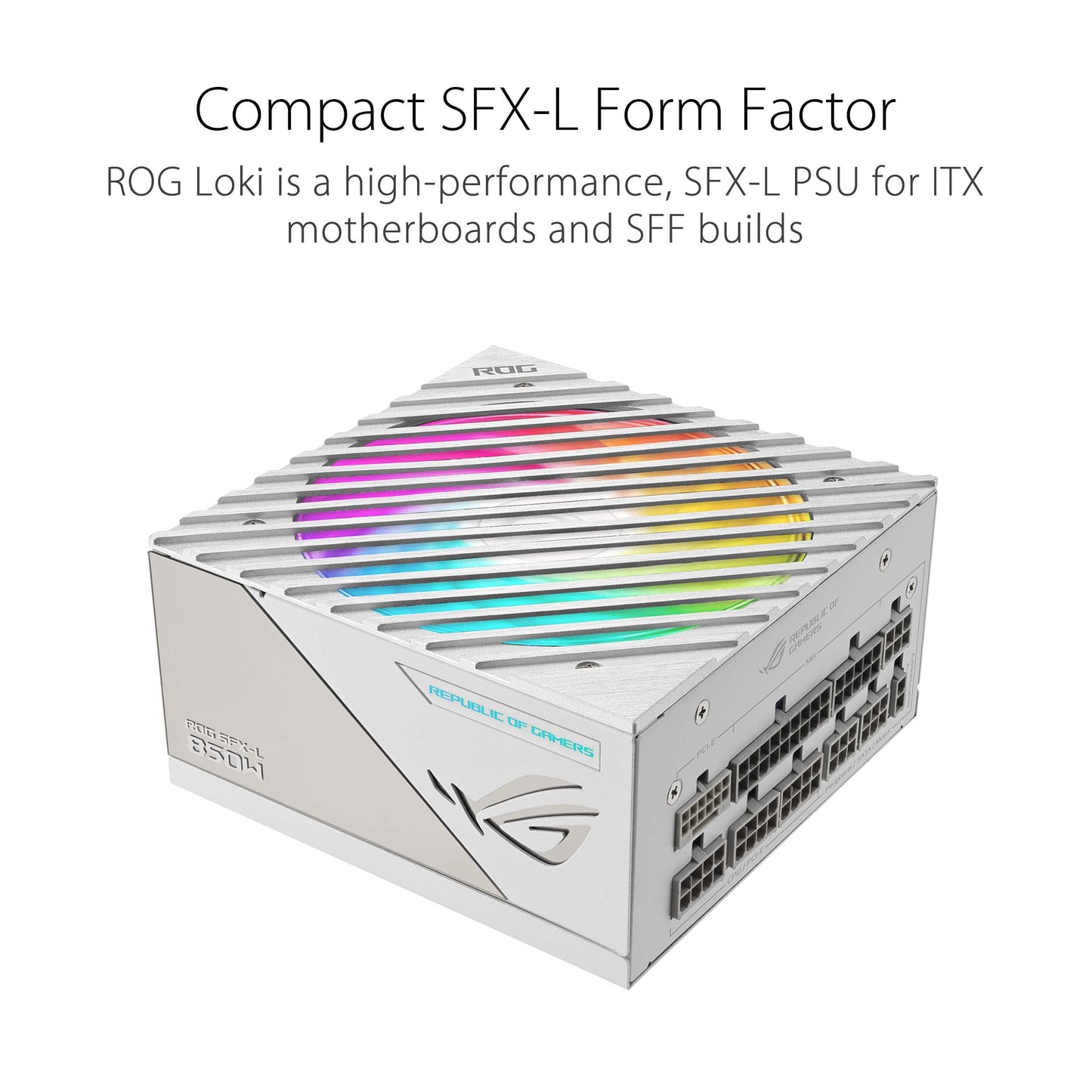 ASUS ROG Loki SFX-L 850W Platinum Gaming Power Supply | White - 90YE00N2-B0NA00