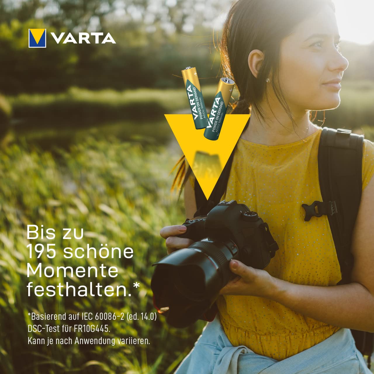 VARTA AAA batteries, rechargeable, 16 pieces, battery, power on demand, 1000 mAh Ni-MH, pre-charged, ready for immediate use [Exclusive to Amazon] - 5703311316