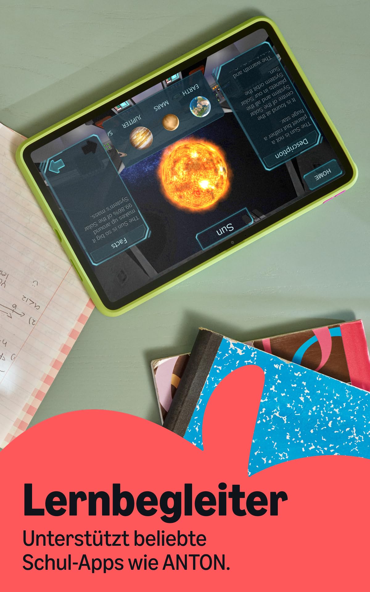 Amazon Kids Tablet 11 (latest generation), for ages 6 and up, 11-inch display with 2.5K resolution, all-day battery life, 1 year of Kids+ with videos, apps, games & books, including a slim case (Star Swirl). - TR24E7