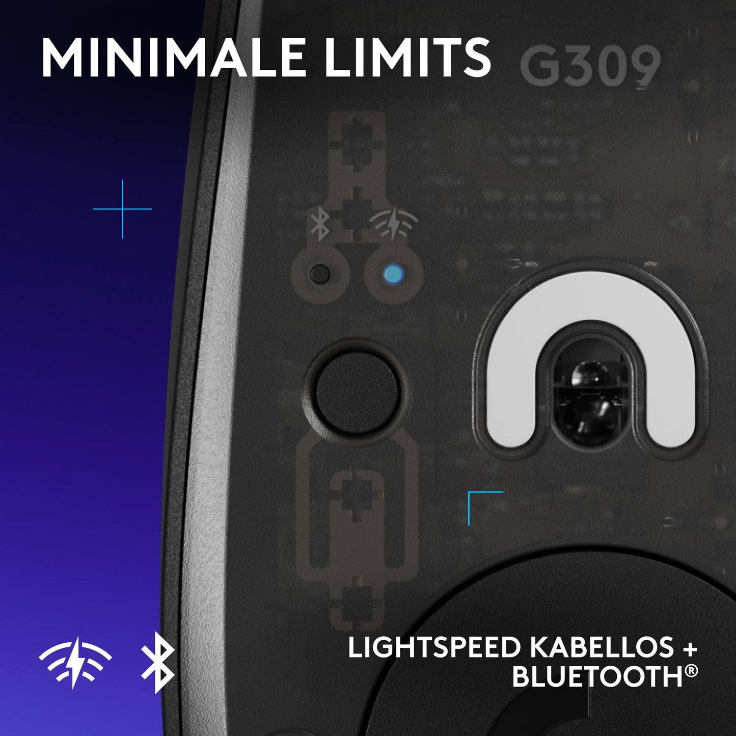 Logitech G G309 Lightspeed Wireless Gaming Mouse + POWERPLAY 2 - 910-005282