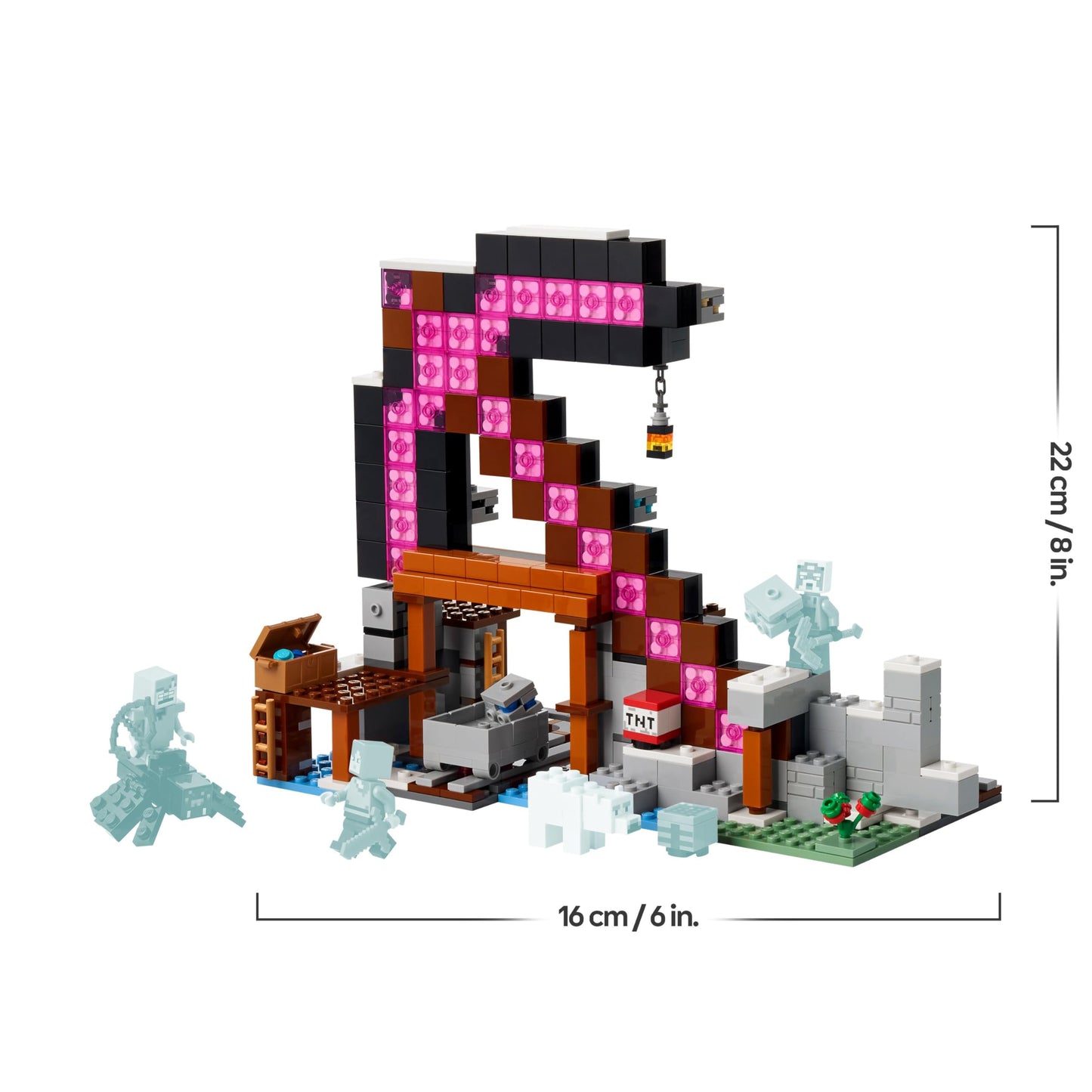 LEGO Minecraft The Pickaxe Mine - Interactive Toy for Children - Alex, Miner and Stray Spider Rider Figures - Collectable Gamer Gift for Boys & Girls Ages 8 and Up - 21277