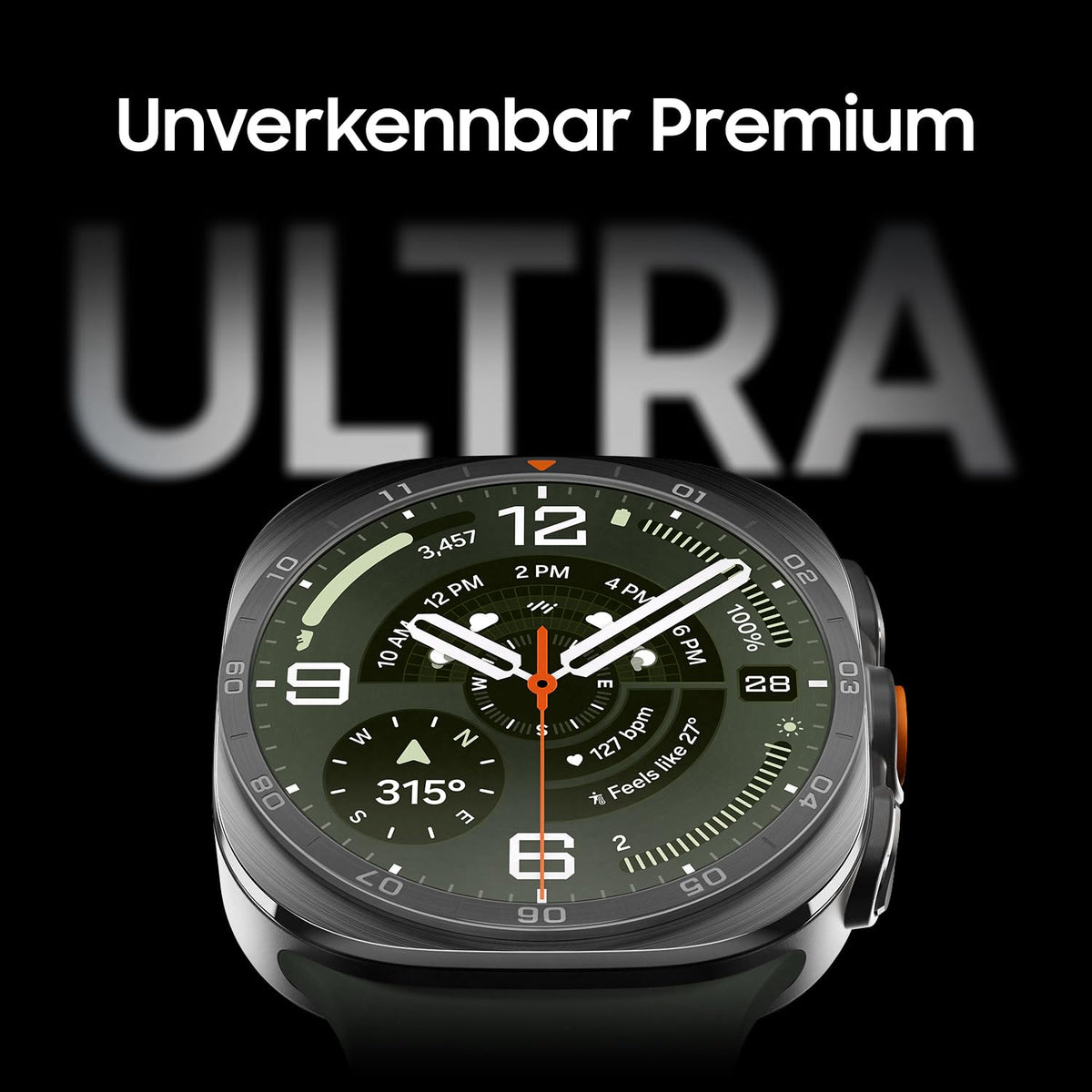 Samsung Galaxy Watch Ultra2 Smartwatch, 47 mm, LTE, Titanium Silver - SM-L715FZSAEUB