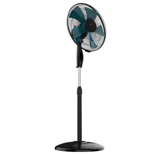Ventilator vertical Cecotec EnergySilence 515 WindLite Pro. Putere 56 W, diametru 40 cm, 5 palete aerodinamice, 3 nivele de viteză, oscilație automată, tijă telescopică și suport sigur - A90_EU01_123500