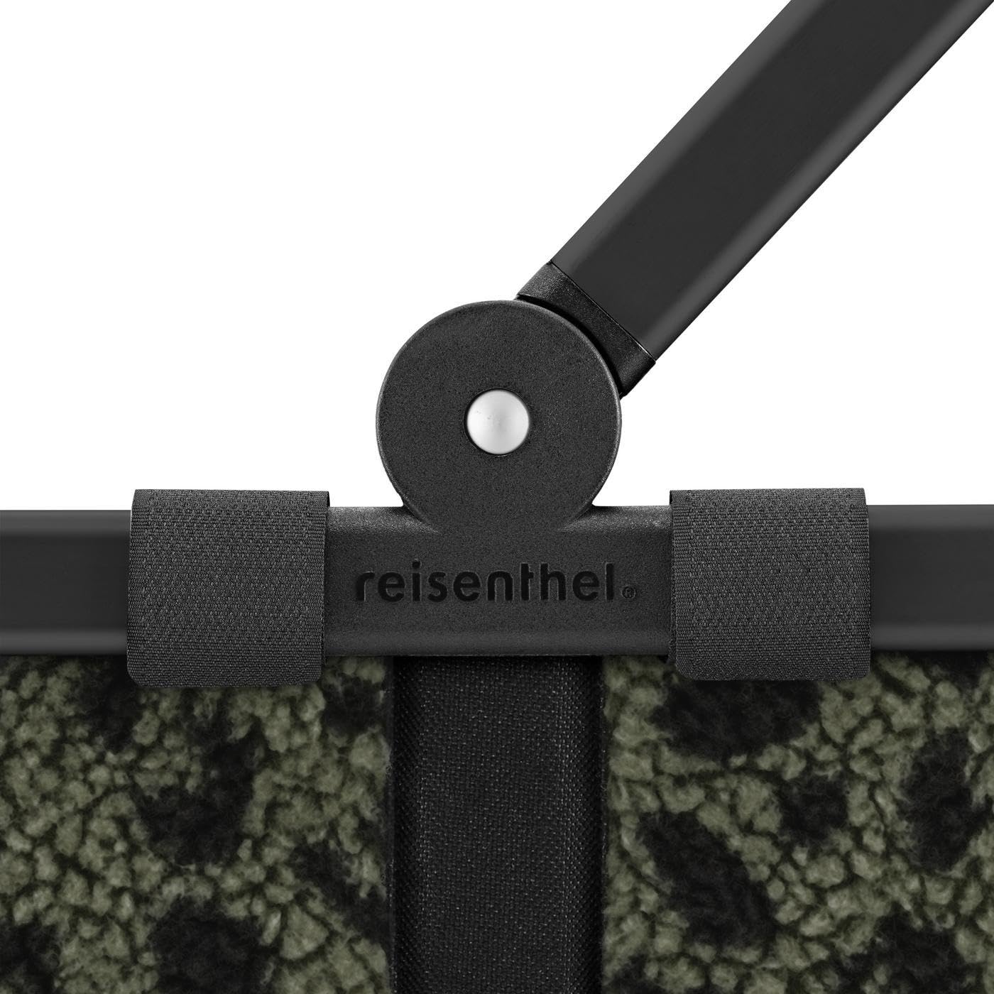 reisenthel carrybag teddy leo olive – Stable shopping basket with lots of storage space and practical inner pocket – Elegant and water-repellent design - BK5055