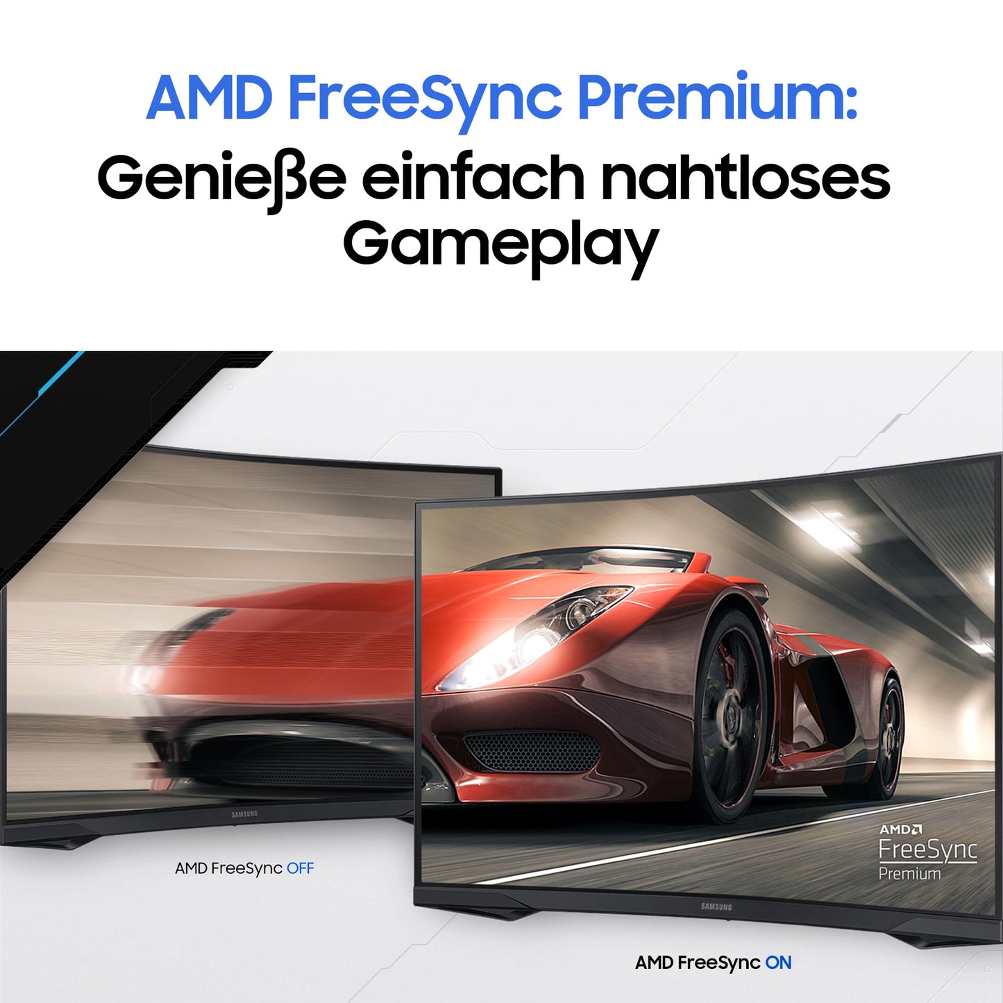 Samsung Gaming Monitor G5 C34G55TWWP, 34 inch, VA panel, UWQHD resolution, AMD FreeSync Premium, curvature 1000R, refresh rate 165 Hz, response time 1 ms (MPRT), black - LC34G55TWWPXEN