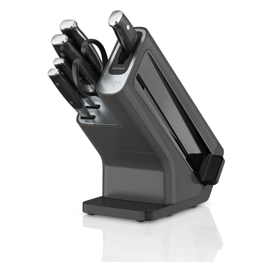 Ninja Foodi StaySharp bloc de cuțite, set de 6 piese, oțel inoxidabil, K32006EU