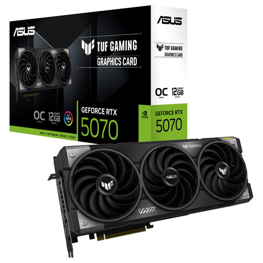 ASUS TUF Gaming GeForce RTX 5070 12GB GDDR7 OC Edition graphics card - 90YV0LZ0-M0NA00