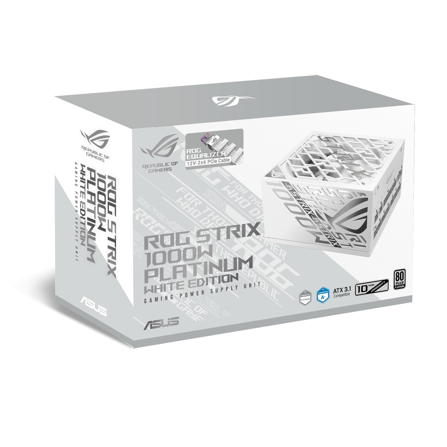 ASUS ROG Strix 1000W Platinum Equalizer ATX Gaming Power Supply - ROG-STRIX-1000P-GAMING-WHITE-E